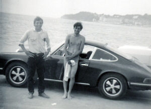 Porsche hitch with Milt Howard Med beach