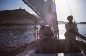Egypt Nile Stoned Feluka Crew By Rapids