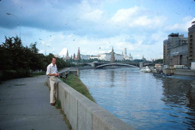 Pete At Neva River Leningrad St Petersburg