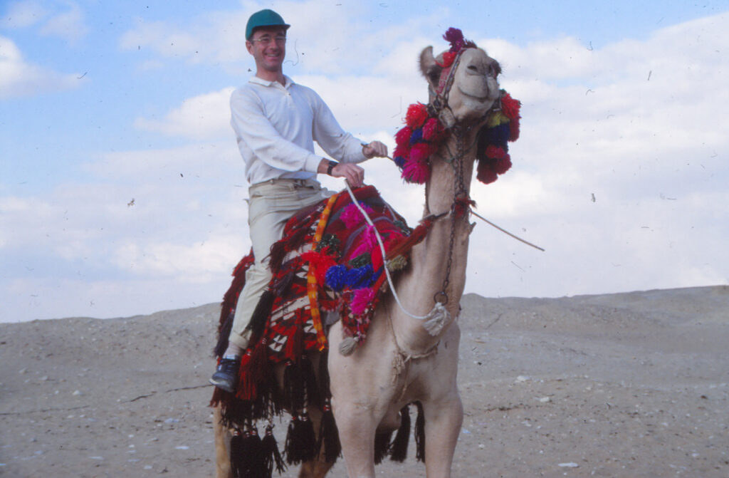 Pete On Camel Feeling Like Lawrence Of Arabia