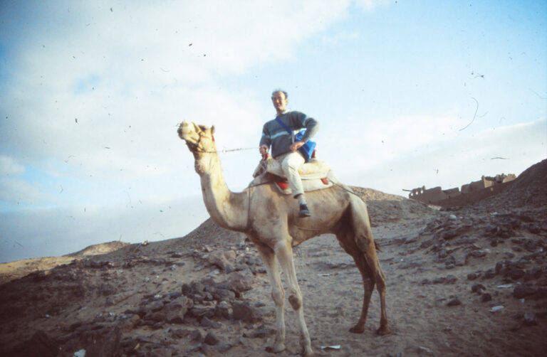 Pete On Camel With Lawrence Of Arabia Pose