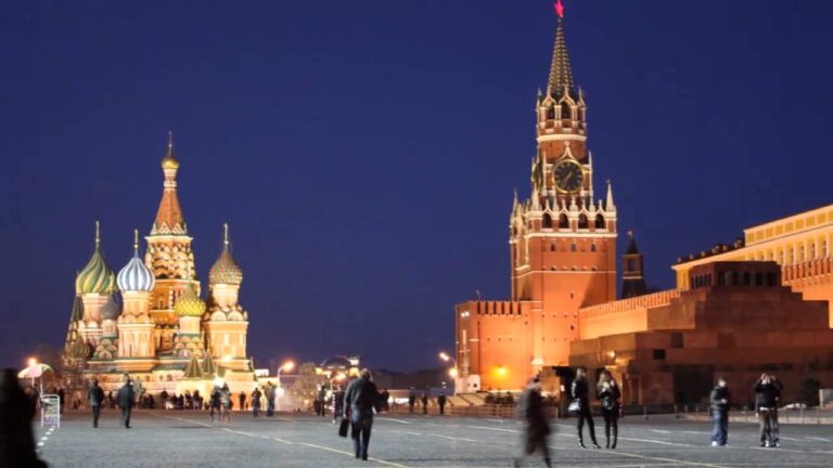 Red Square Kremlin And St Basil