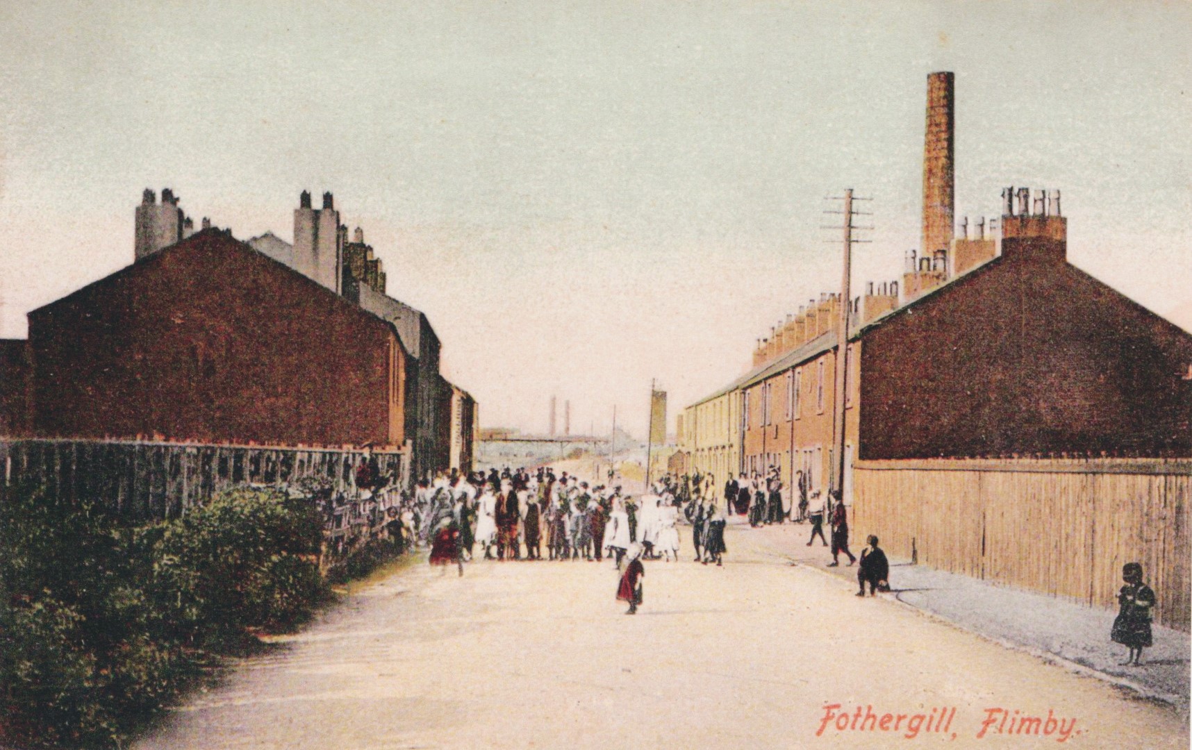 Flimby Fothergill showing factory chimneys in Flimby and Maryport colourised 2 jpg